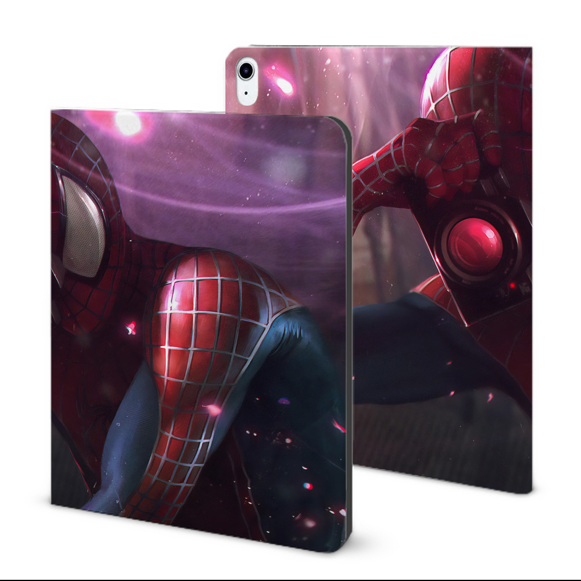（画像用） Spider Man スパイダーマン IPad ケース ブック型 PUレザー TPU 耐衝撃 軽量 薄型 ペン収納なし 全面保護 IPad 各モデル対応